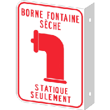 Borne fontaine sèche recto-verso